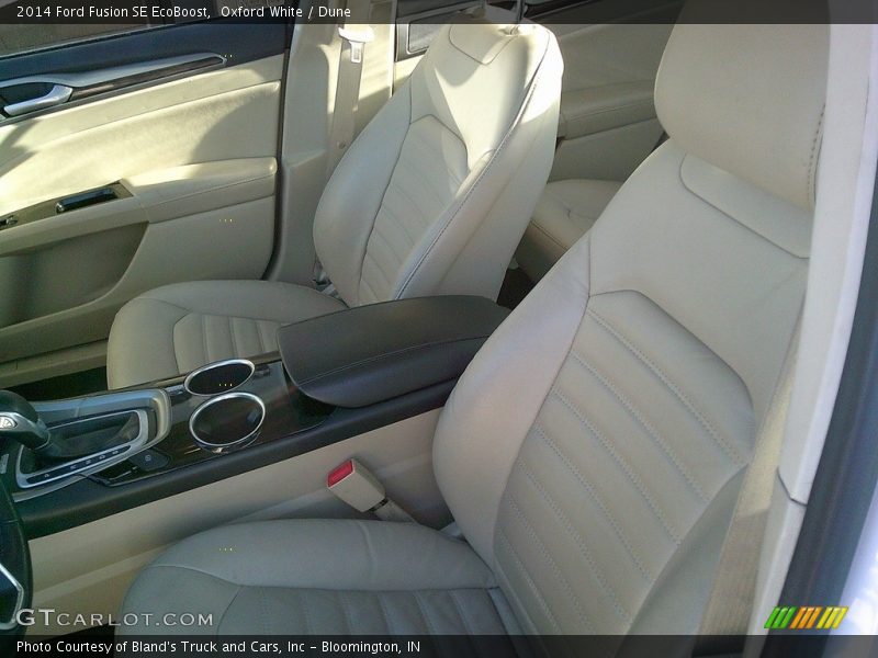 Oxford White / Dune 2014 Ford Fusion SE EcoBoost