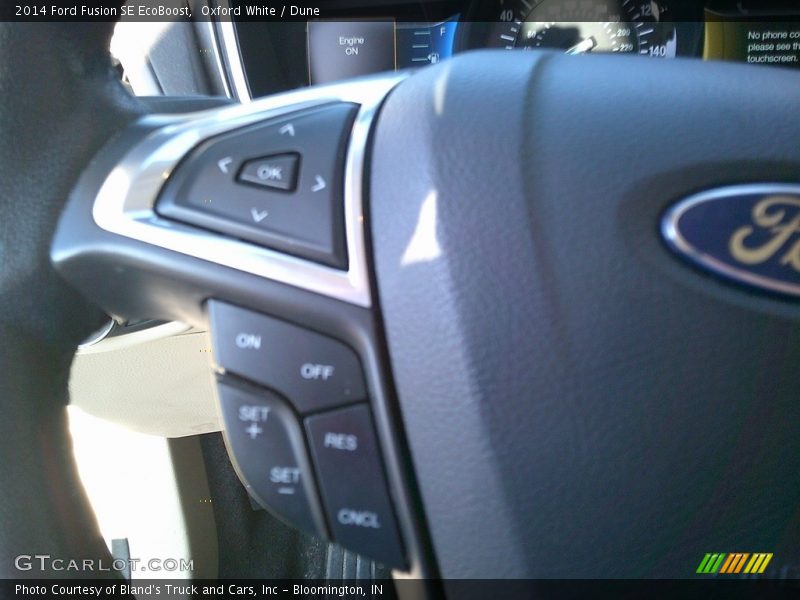 Oxford White / Dune 2014 Ford Fusion SE EcoBoost