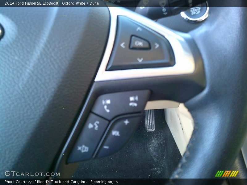 Oxford White / Dune 2014 Ford Fusion SE EcoBoost