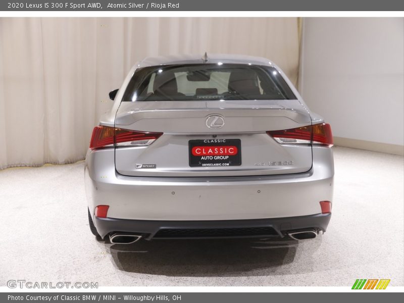 Atomic Silver / Rioja Red 2020 Lexus IS 300 F Sport AWD