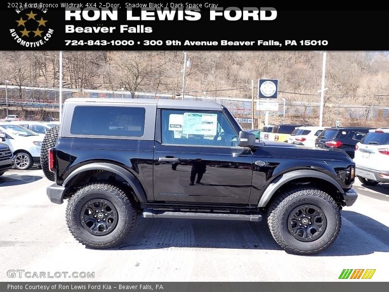 Shadow Black / Dark Space Gray 2023 Ford Bronco Wildtrak 4X4 2-Door