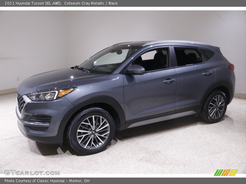 Coliseum Gray Metallic / Black 2021 Hyundai Tucson SEL AWD