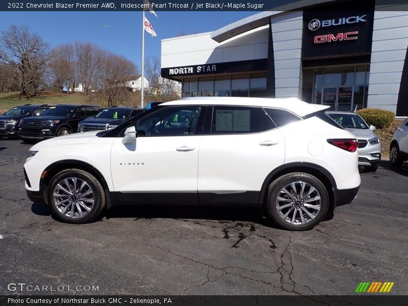 Iridescent Pearl Tricoat / Jet Black/­Maple Sugar 2022 Chevrolet Blazer Premier AWD