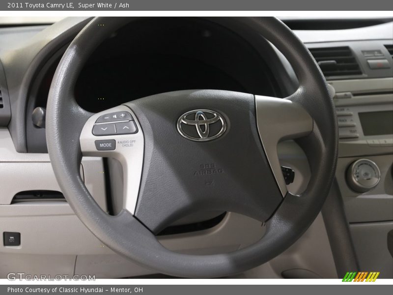 Super White / Ash 2011 Toyota Camry LE