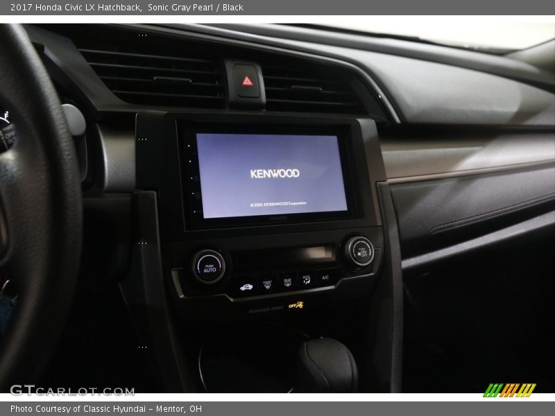 Sonic Gray Pearl / Black 2017 Honda Civic LX Hatchback