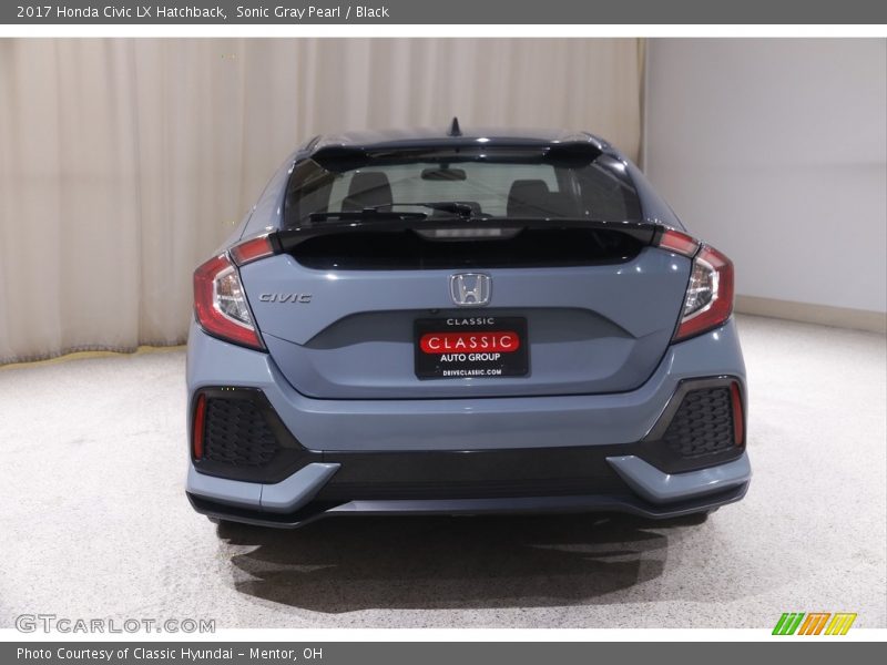 Sonic Gray Pearl / Black 2017 Honda Civic LX Hatchback