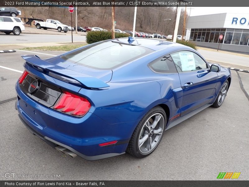 Atlas Blue Metallic / CS/GT Ebony w/Miko Suede Inserts 2023 Ford Mustang California Special Fastback