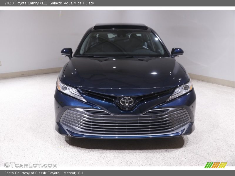 Galactic Aqua Mica / Black 2020 Toyota Camry XLE