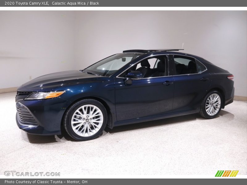 Galactic Aqua Mica / Black 2020 Toyota Camry XLE