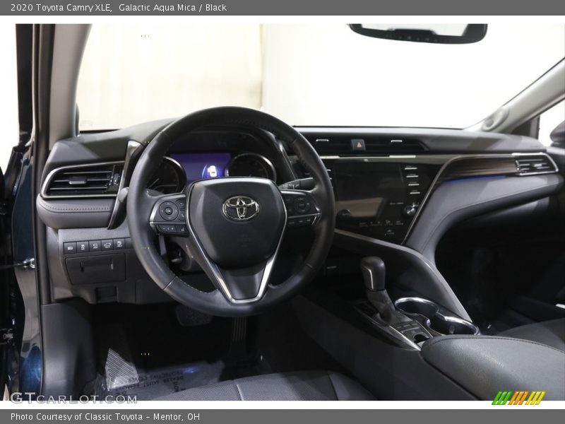 Galactic Aqua Mica / Black 2020 Toyota Camry XLE