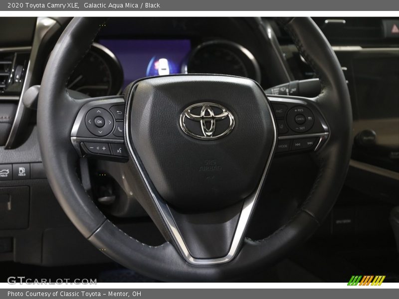 Galactic Aqua Mica / Black 2020 Toyota Camry XLE
