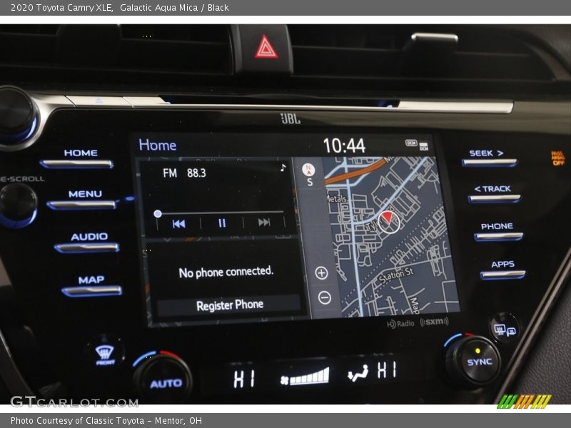 Galactic Aqua Mica / Black 2020 Toyota Camry XLE