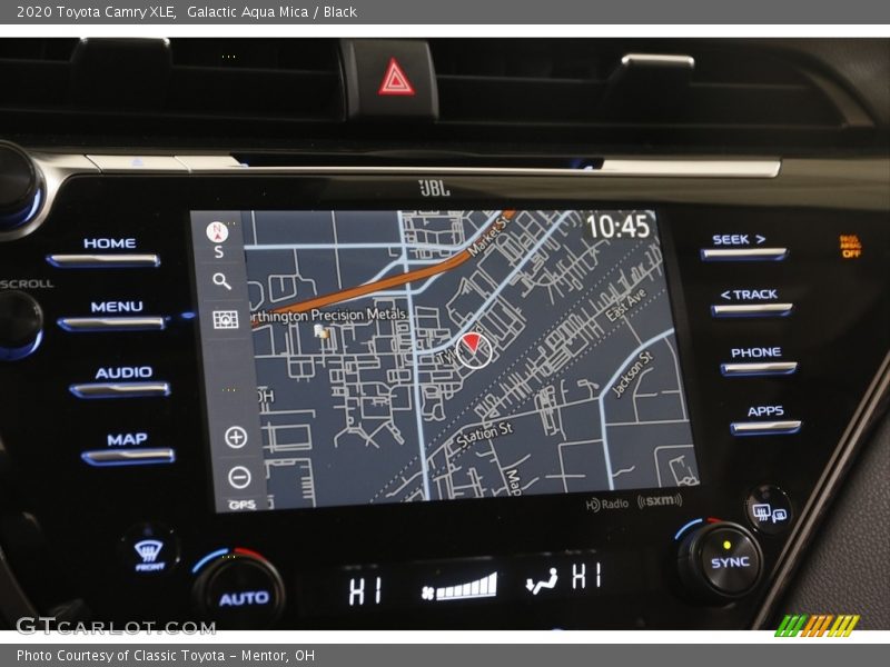 Galactic Aqua Mica / Black 2020 Toyota Camry XLE