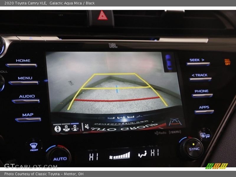 Galactic Aqua Mica / Black 2020 Toyota Camry XLE