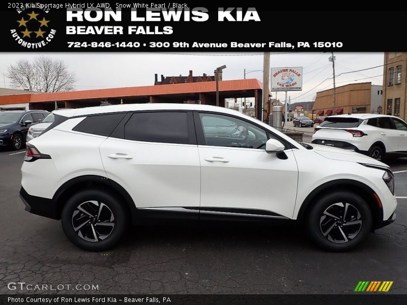 Snow White Pearl / Black 2023 Kia Sportage Hybrid LX AWD