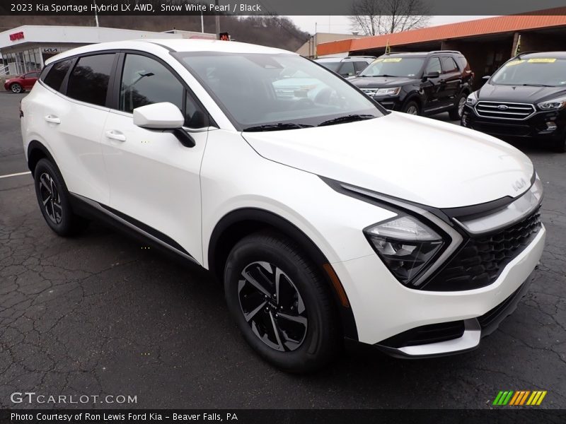 Snow White Pearl / Black 2023 Kia Sportage Hybrid LX AWD