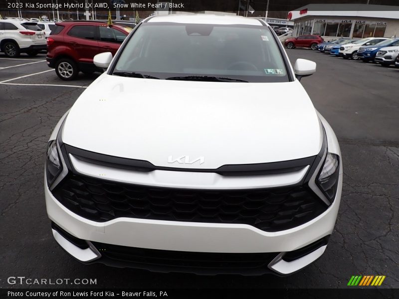 Snow White Pearl / Black 2023 Kia Sportage Hybrid LX AWD