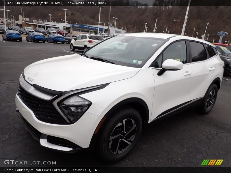 Snow White Pearl / Black 2023 Kia Sportage Hybrid LX AWD