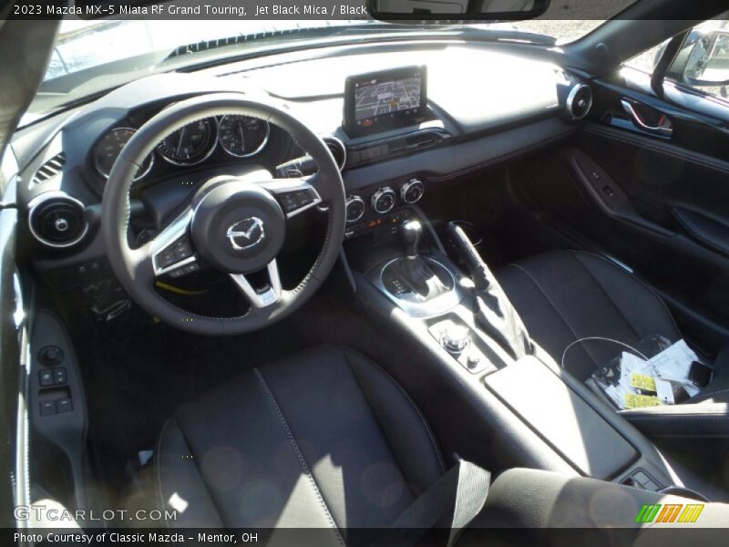 Jet Black Mica / Black 2023 Mazda MX-5 Miata RF Grand Touring