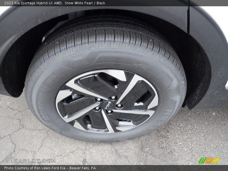 Snow White Pearl / Black 2023 Kia Sportage Hybrid LX AWD