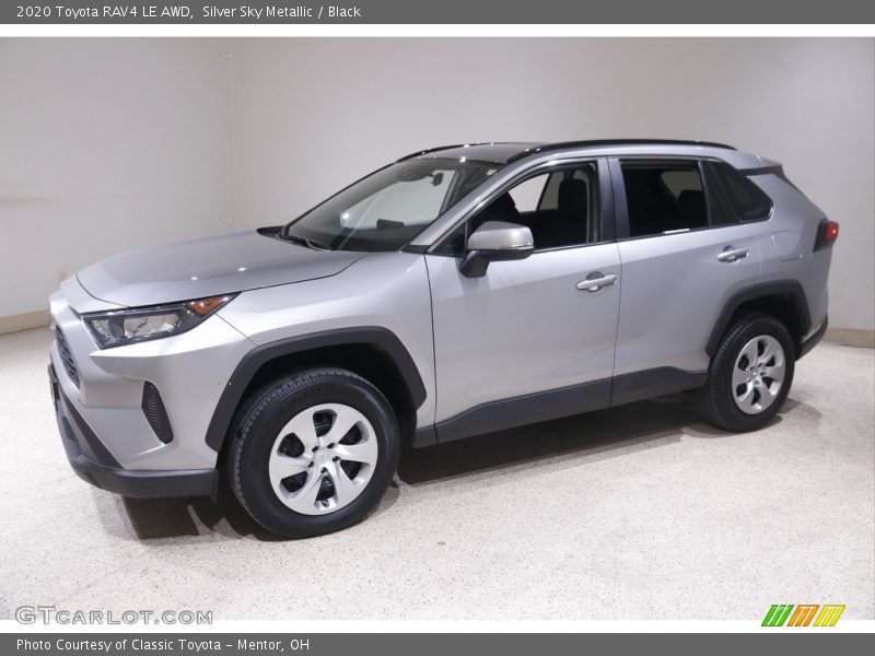 Silver Sky Metallic / Black 2020 Toyota RAV4 LE AWD