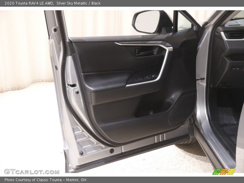 Silver Sky Metallic / Black 2020 Toyota RAV4 LE AWD