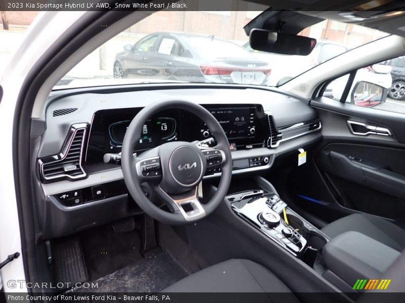 Snow White Pearl / Black 2023 Kia Sportage Hybrid LX AWD