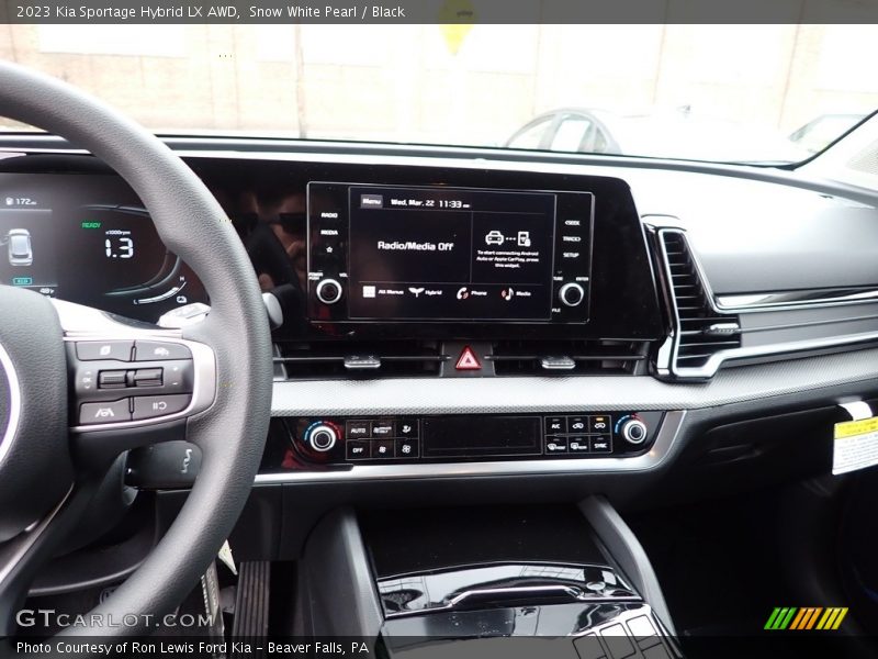 Snow White Pearl / Black 2023 Kia Sportage Hybrid LX AWD