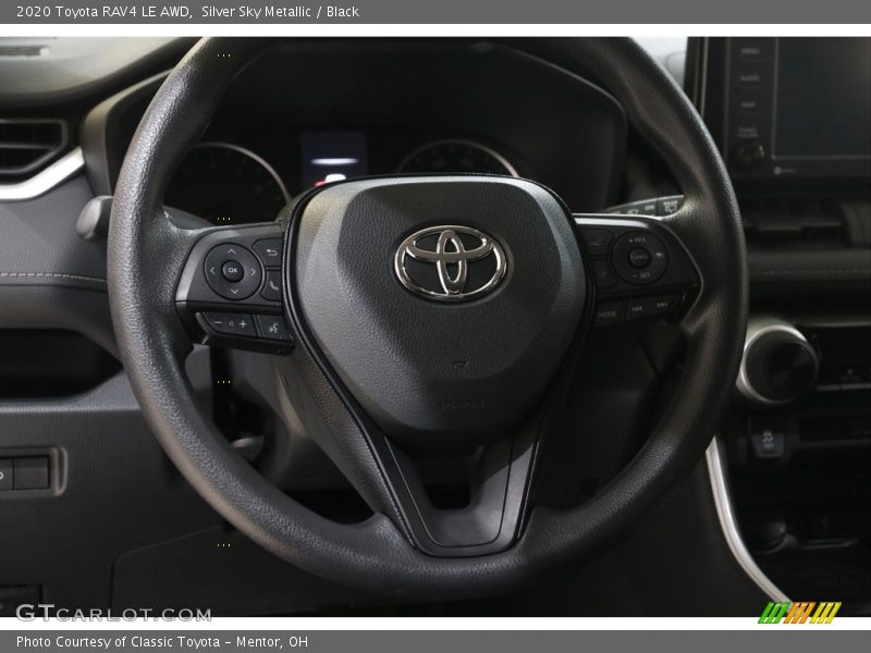 Silver Sky Metallic / Black 2020 Toyota RAV4 LE AWD