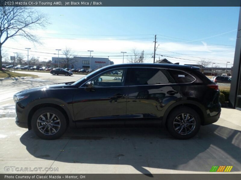 Jet Black Mica / Black 2023 Mazda CX-9 Touring AWD