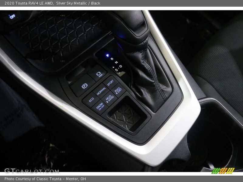 Silver Sky Metallic / Black 2020 Toyota RAV4 LE AWD