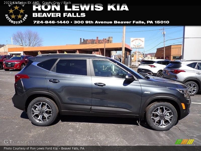 Gravity Gray / Black 2023 Kia Seltos EX AWD