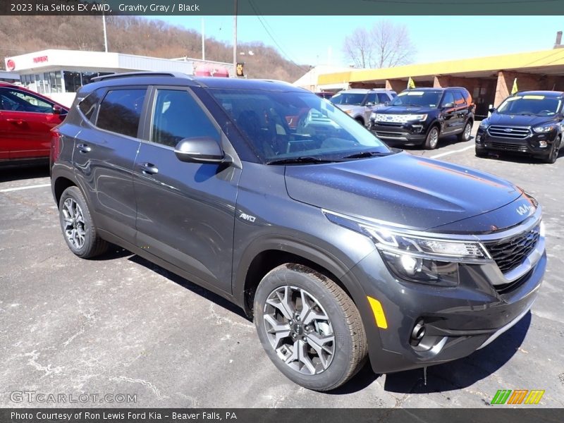 Gravity Gray / Black 2023 Kia Seltos EX AWD