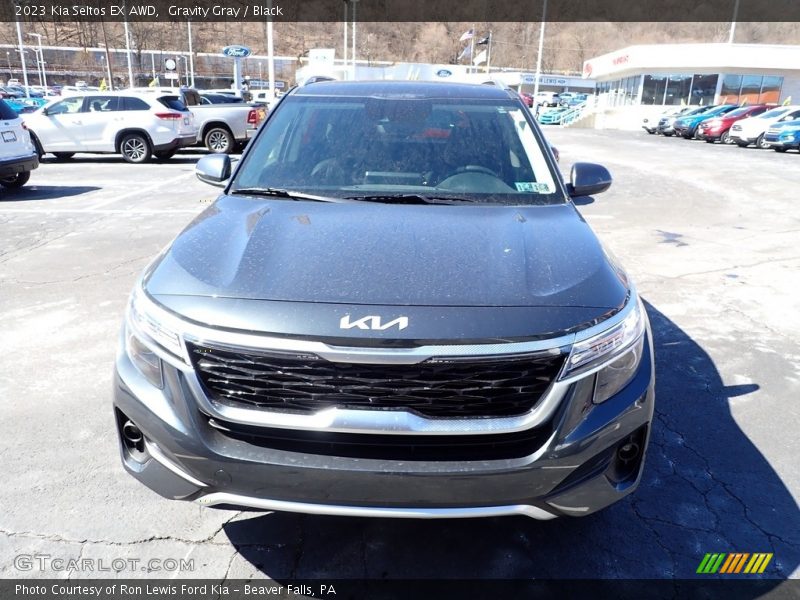 Gravity Gray / Black 2023 Kia Seltos EX AWD