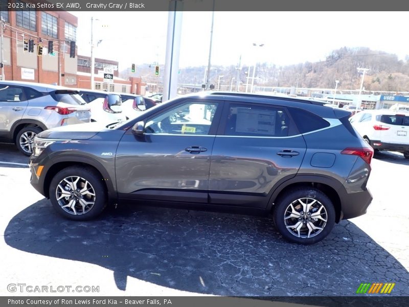 Gravity Gray / Black 2023 Kia Seltos EX AWD