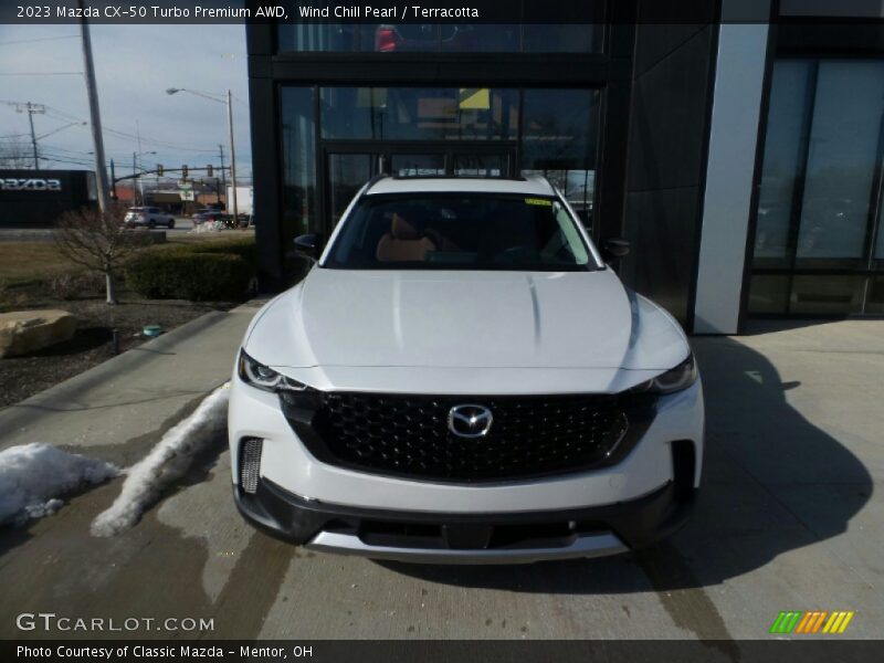 Wind Chill Pearl / Terracotta 2023 Mazda CX-50 Turbo Premium AWD