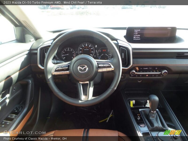 Wind Chill Pearl / Terracotta 2023 Mazda CX-50 Turbo Premium AWD