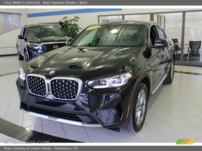 Black Sapphire Metallic / Black 2022 BMW X4 xDrive30i