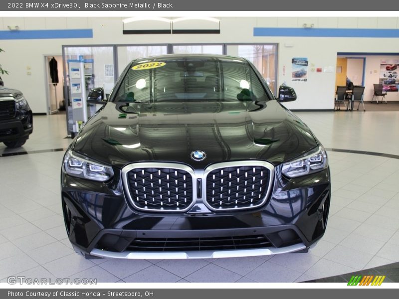 Black Sapphire Metallic / Black 2022 BMW X4 xDrive30i