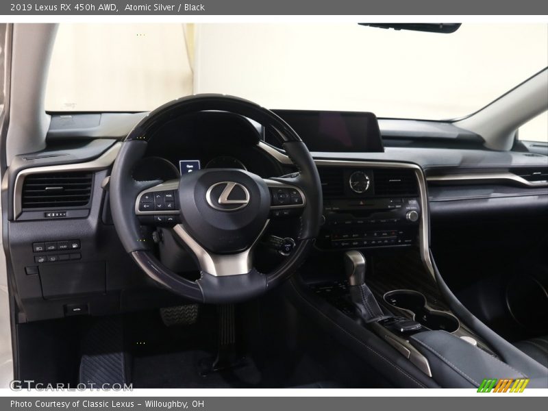 Atomic Silver / Black 2019 Lexus RX 450h AWD