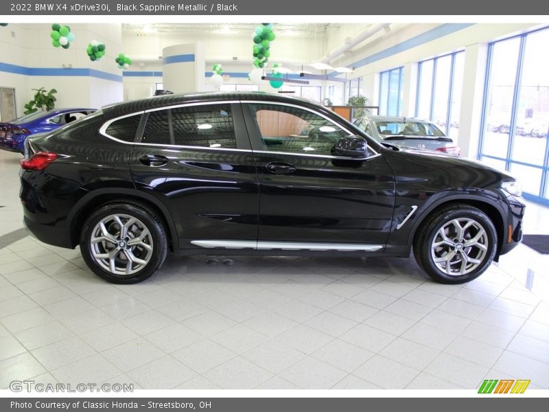 Black Sapphire Metallic / Black 2022 BMW X4 xDrive30i