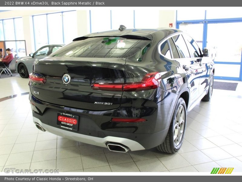 Black Sapphire Metallic / Black 2022 BMW X4 xDrive30i