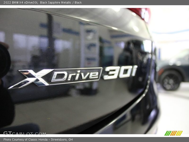 Black Sapphire Metallic / Black 2022 BMW X4 xDrive30i
