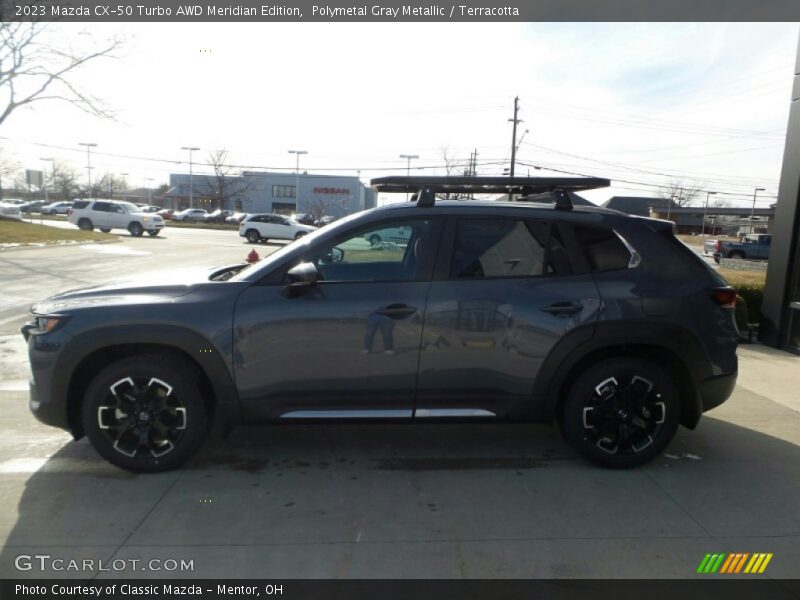 Polymetal Gray Metallic / Terracotta 2023 Mazda CX-50 Turbo AWD Meridian Edition