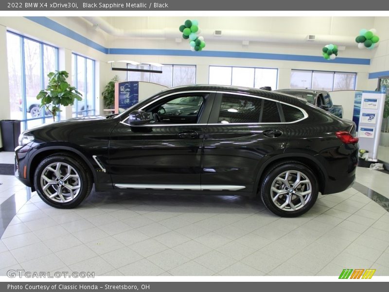 Black Sapphire Metallic / Black 2022 BMW X4 xDrive30i