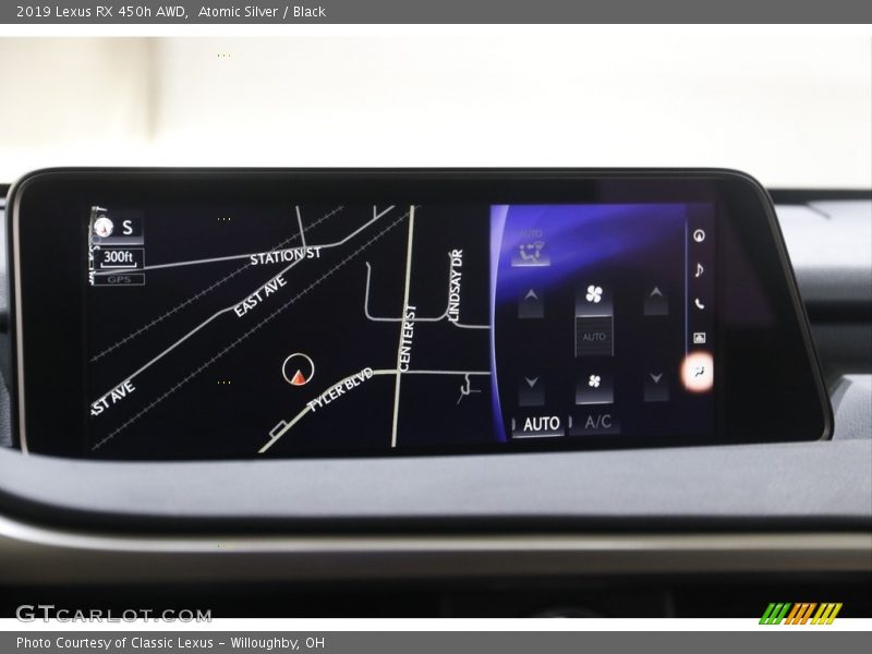 Atomic Silver / Black 2019 Lexus RX 450h AWD
