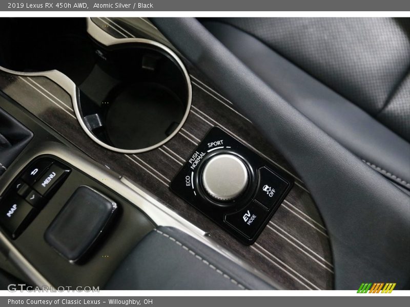 Atomic Silver / Black 2019 Lexus RX 450h AWD