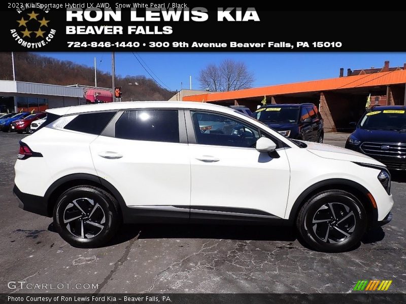 Snow White Pearl / Black 2023 Kia Sportage Hybrid LX AWD