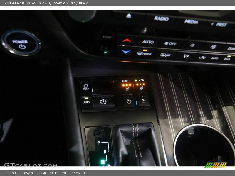 Atomic Silver / Black 2019 Lexus RX 450h AWD