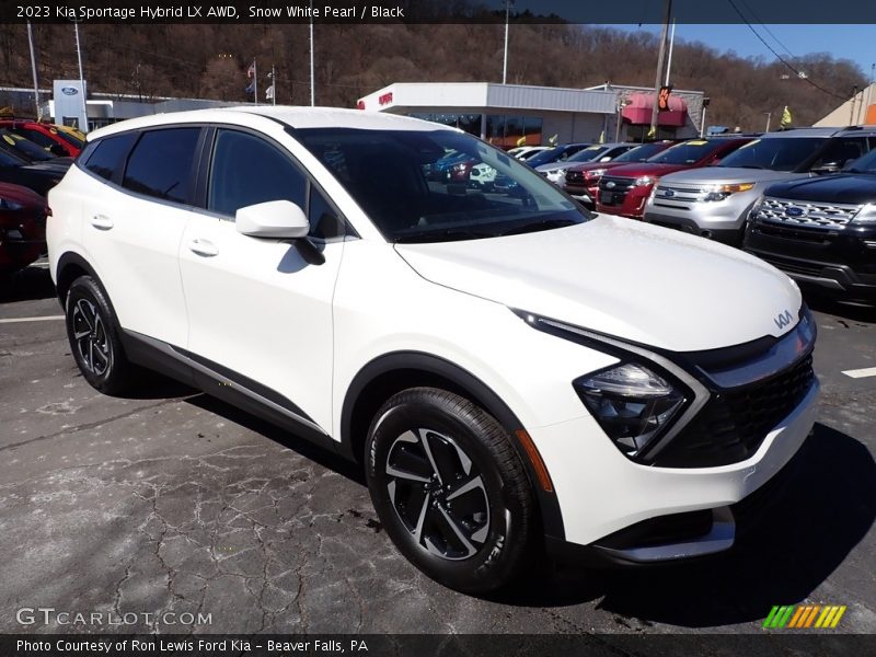 Snow White Pearl / Black 2023 Kia Sportage Hybrid LX AWD